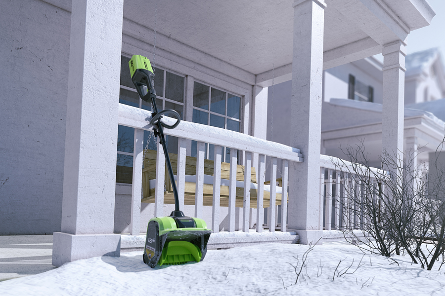 Снегоуборщик-лопата аккумуляторный Greenworks 30 см 60V TBD 2602607, бесщёточный, без АКБ и ЗУ