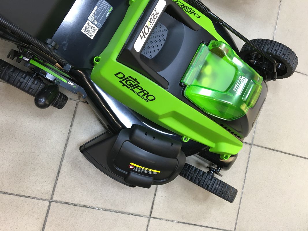 Газонокосилка аккумуляторная Greenworks 45 см 40V GD40LM45, бесщёточная, без АКБ и ЗУ
