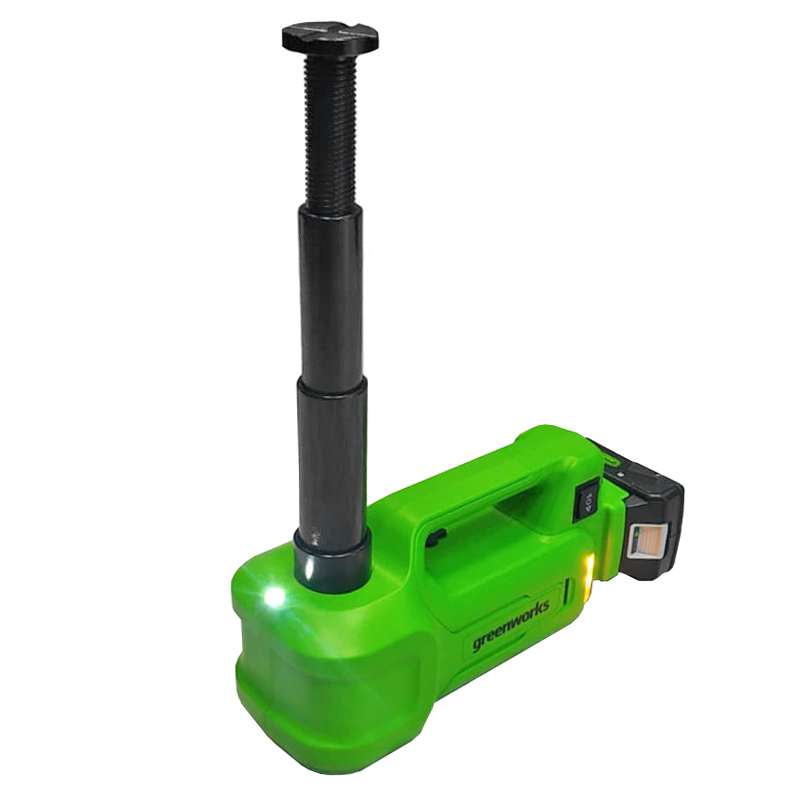 Домкрат автомобильный гидравлический аккумуляторный Greenworks 24V G24JACK 24V 3401407, без АКБ и ЗУ
