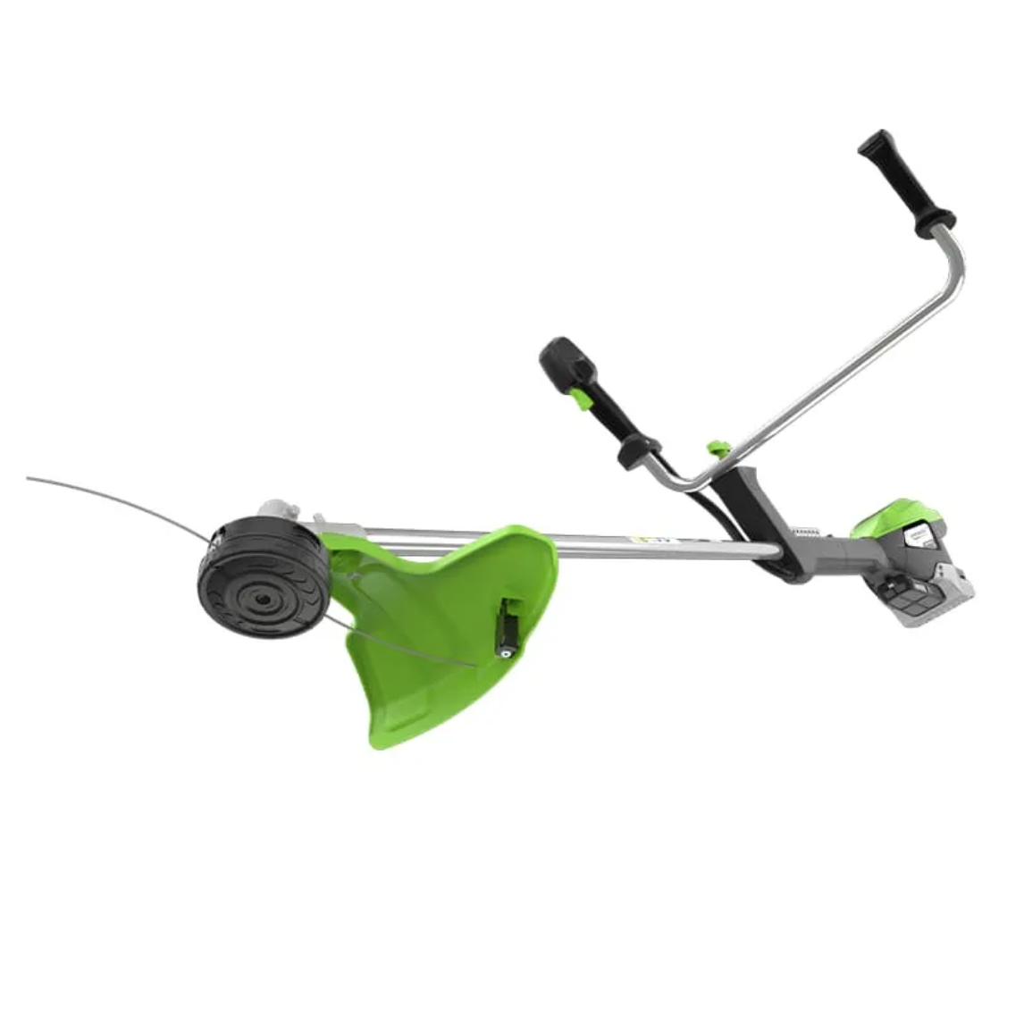 Триммер с велосипедными ручками аккумуляторный Greenworks 46 см (2 кВт) 82V TB201H 2112407, бесщёточный, без АКБ и ЗУ