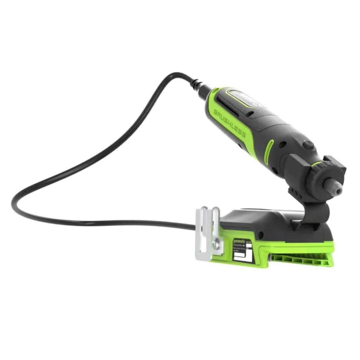 Гравёр аккумуляторный Greenworks G24RT 24V 3200807, бесщеточный, с базой и оснасткой (52 шт), без АКБ и ЗУ