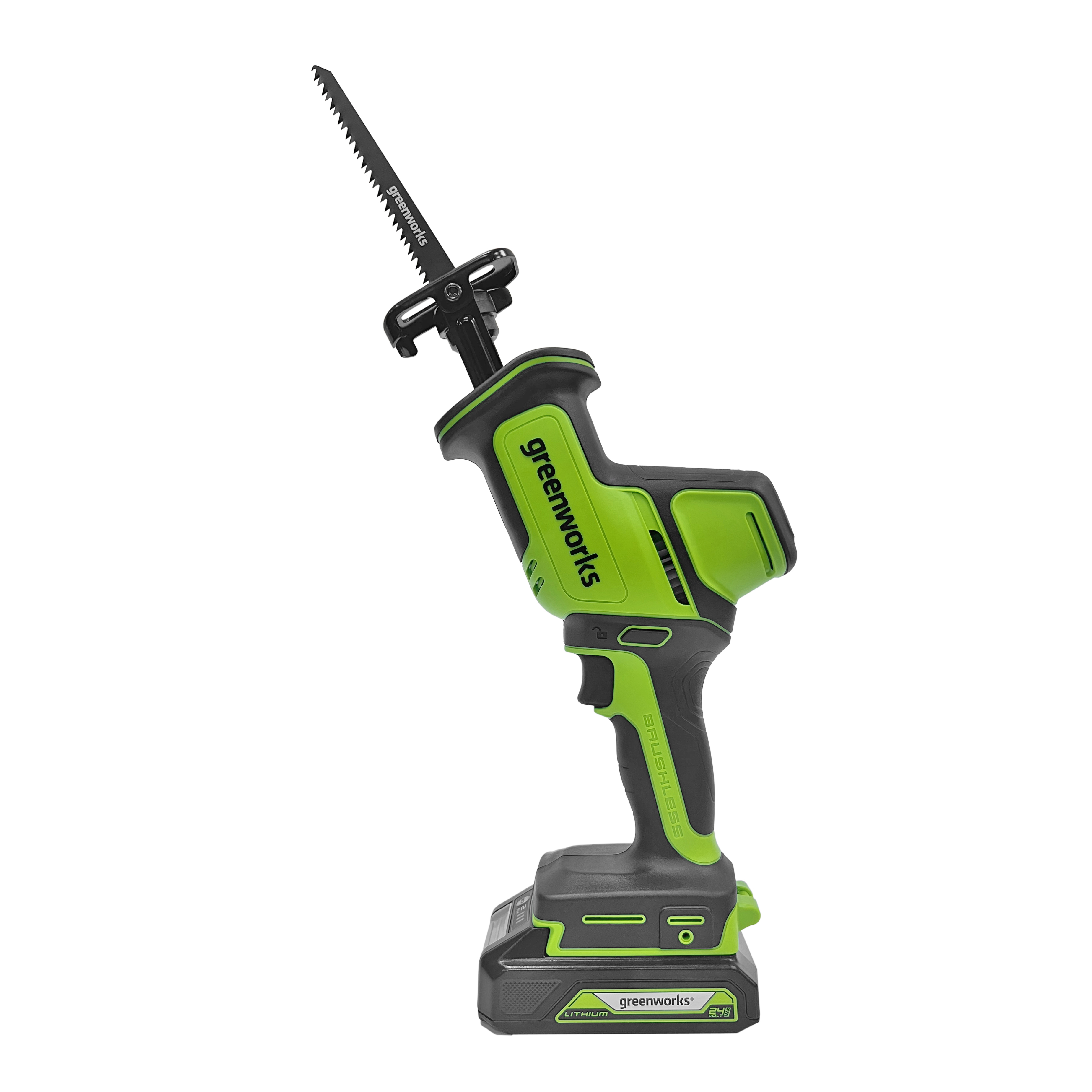 Пила сабельная компактная аккумуляторная Greenworks 24V GPT-CRS-25 1200507, бесщеточная, без АКБ и ЗУ
