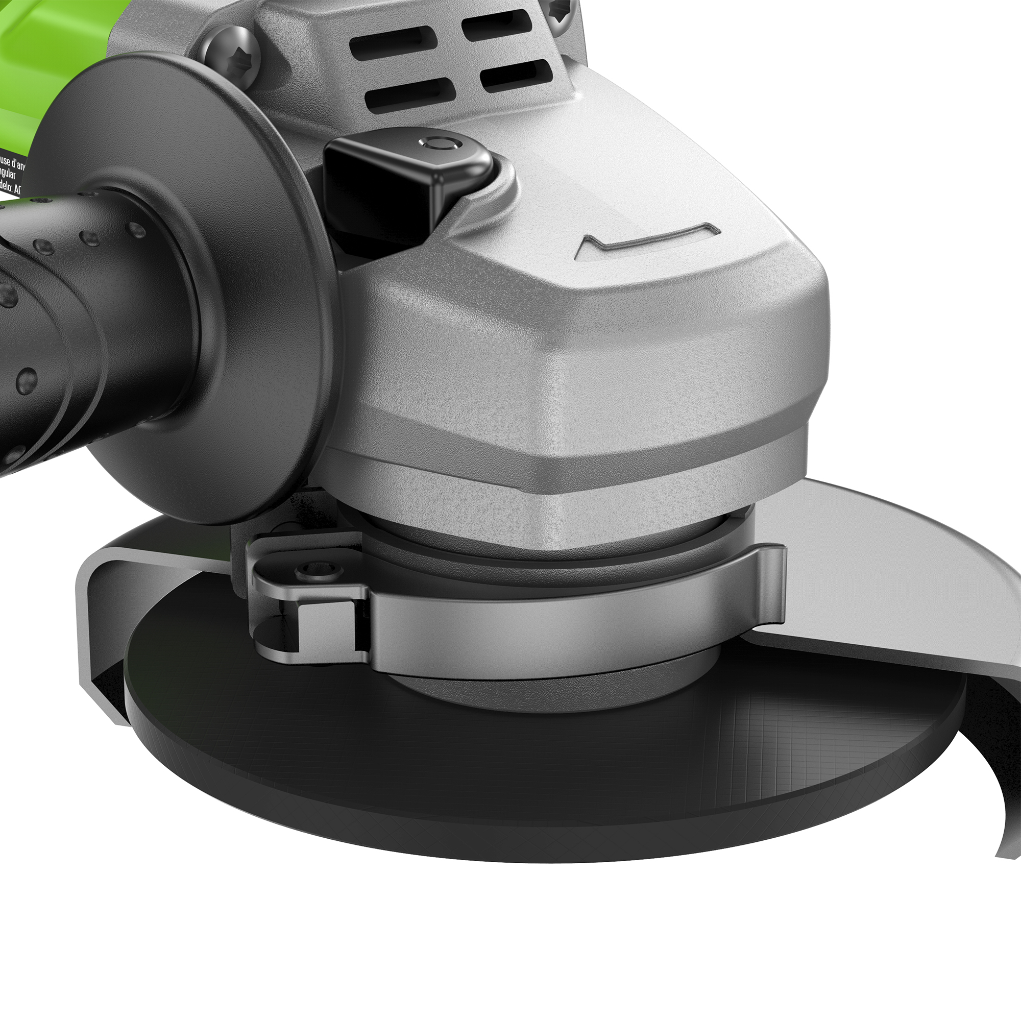Угловая шлифмашинка (болгарка) 125 мм аккумуляторная Greenworks 24V GD24AG 3200207, бесщеточная, без АКБ и ЗУ
