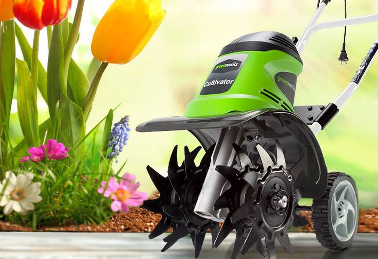 Культиватор электрический Greenworks 950W GTL9526