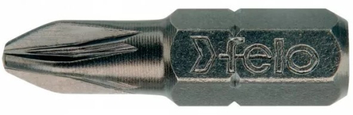 Бита крестовая серия Industrial PZ 2X25, 10 шт в пластиковом боксе FELO 021 020 16