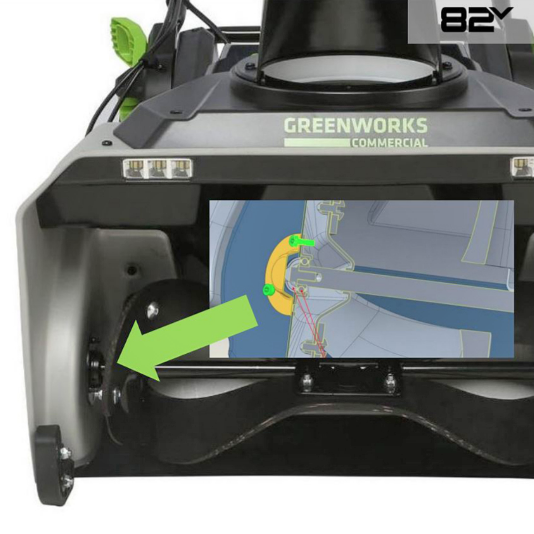 Снегоуборщик аккумуляторный Greenworks 56 см 82V 82SN22 2603307, бесщёточный, без АКБ и ЗУ