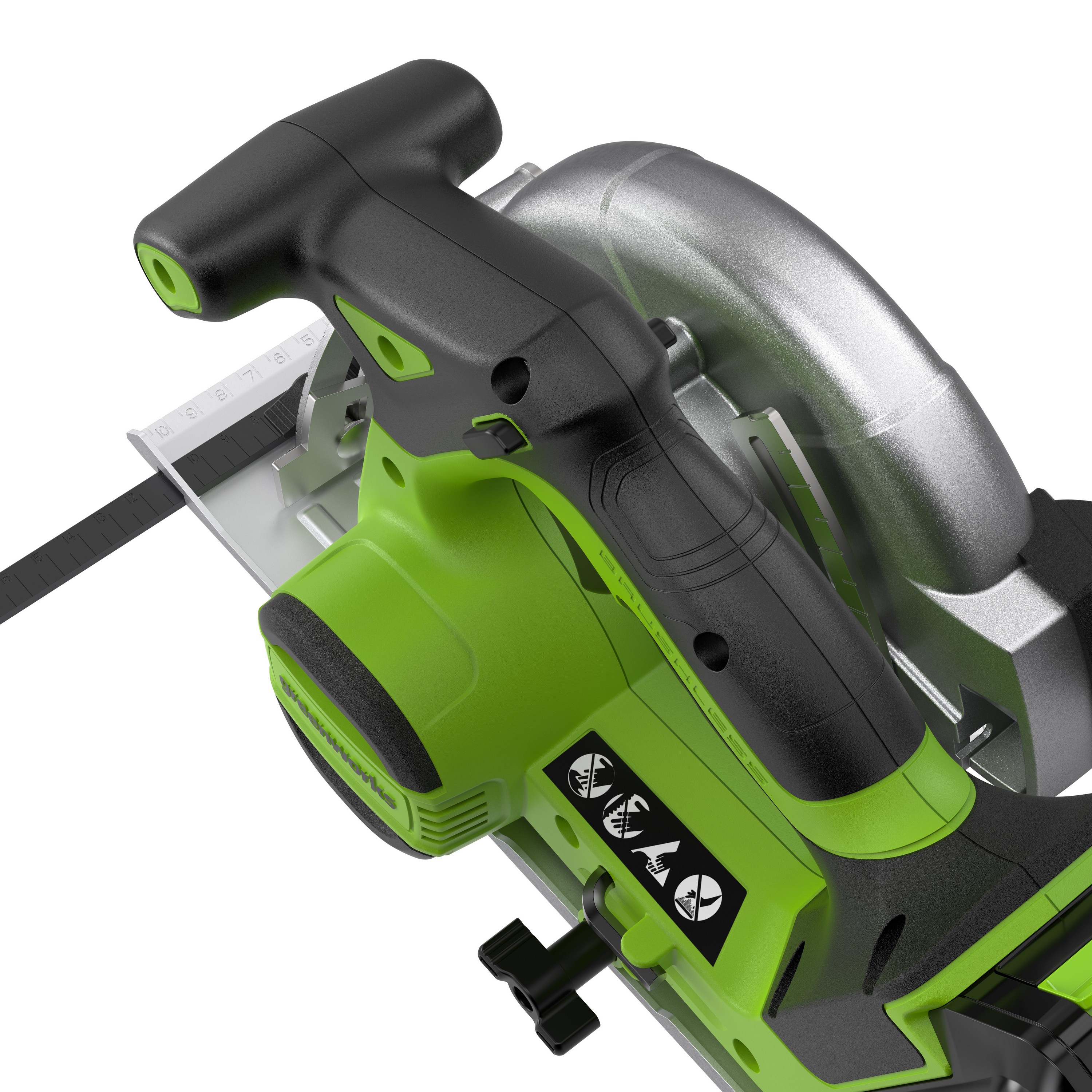 Пила циркулярная аккумуляторная Greenworks 24V GD24CS165 1501607, бесщеточная, без АКБ и ЗУ
