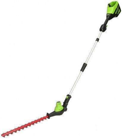 Кусторез штанговый аккумуляторный 51 см Greenworks 60V G60PHT, бесщёточный, без АКБ и ЗУ