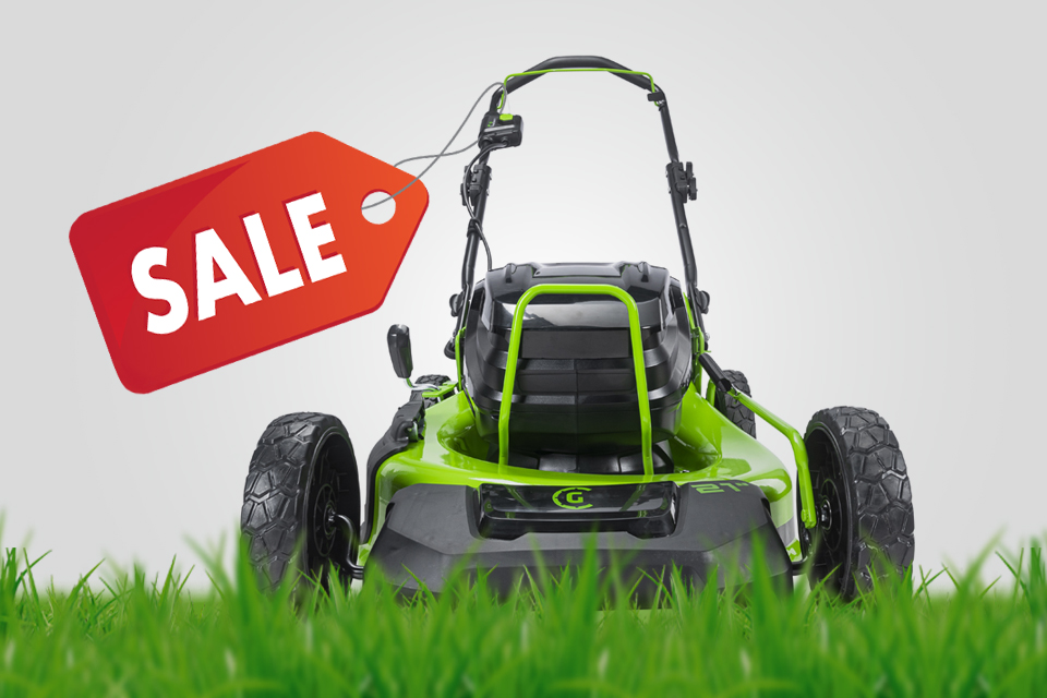 Скидка на бесщёточную газонокосилку 82В !