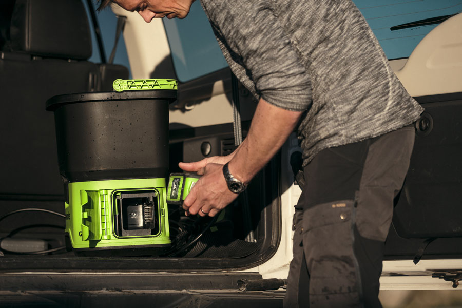 Мойка высокого давления аккумуляторная Greenworks GDC40 40V, 70 бар, 300 л/час, без АКБ и ЗУ