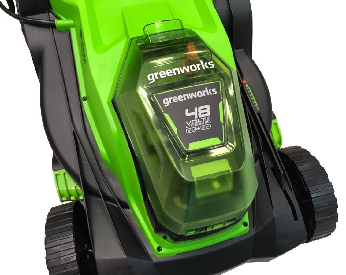 Газонокосилка аккумуляторная 41 см Greenworks 2х24V (48V) G24X2LM41 2512607, без АКБ и ЗУ