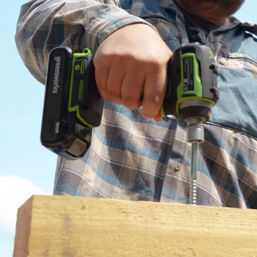 Гайковёрт ударный аккумуляторный Greenworks 24V 200Нм G24IW200 3803607, бесщёточный, без АКБ и ЗУ