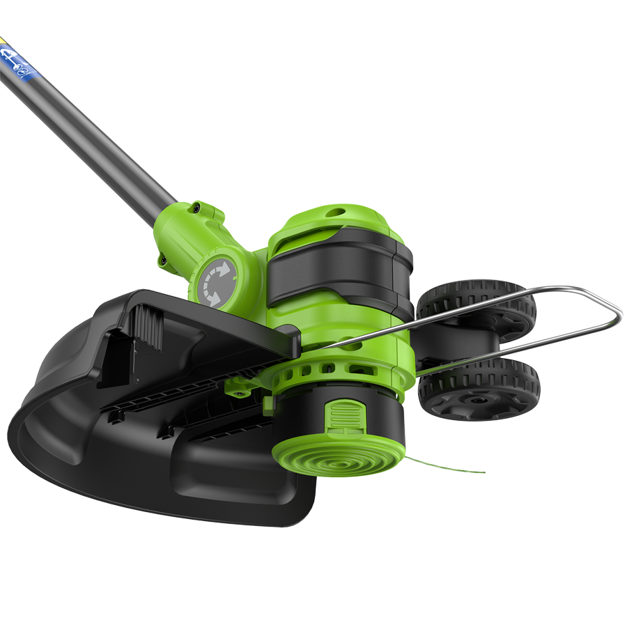 Триммер аккумуляторный Greenworks 33 см 24V GD24LT331 2113407 с пластиковым ножом, бесщеточный, без АКБ и ЗУ