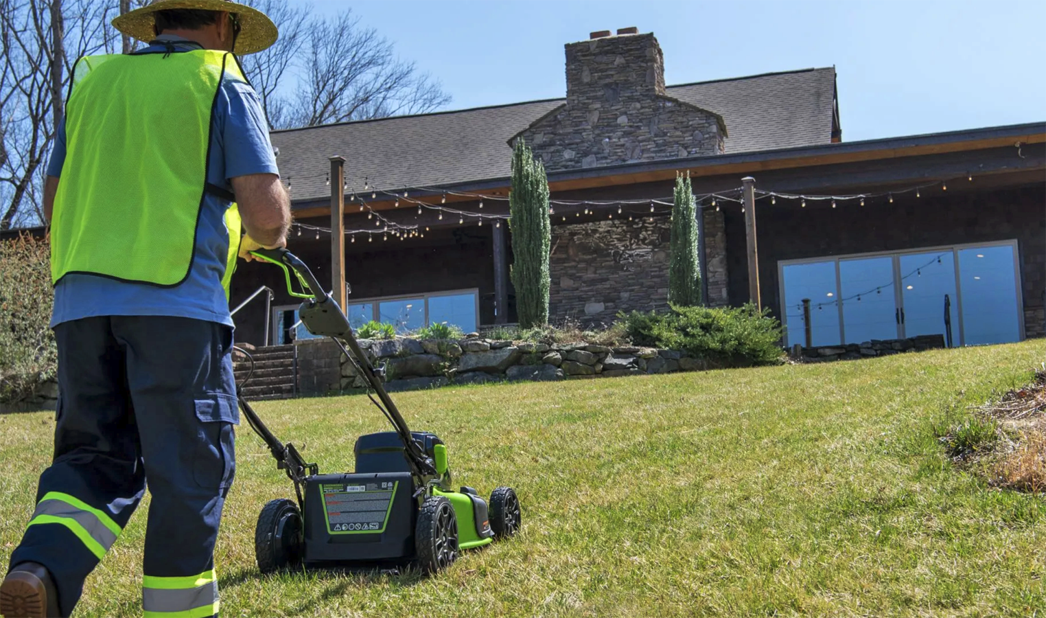 Газонокосилка самоходная аккумуляторная 51 см Greenworks 82V GC82LM51SP2 2515907, бесщёточная, без АКБ и ЗУ