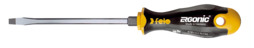 Отвёртка серия 410 Ergonic, SL6,5 с шестигранником FELO 410 654 40