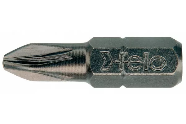 Бита крестовая серия Industrial PZ 2X25, 10 шт в пластиковом боксе FELO 021 020 16