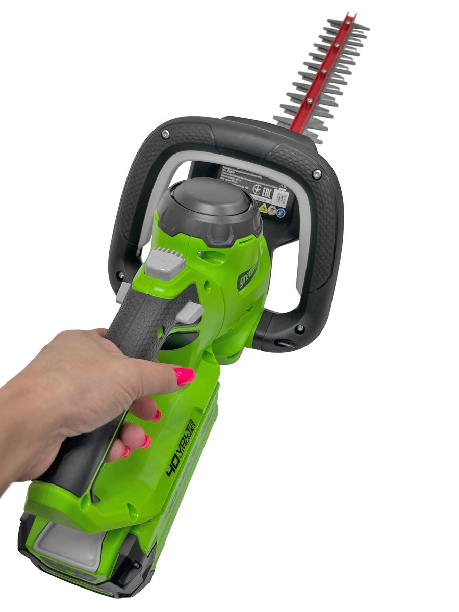Кусторез аккумуляторный 60 см Greenworks 40V G40HT61 2200907, без АКБ и ЗУ