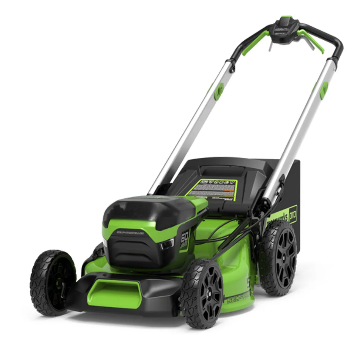 Газонокосилка самоходная, аккумуляторная 51 см Greenworks  60V GD60LM51SP 2514307, бесщеточная, без АКБ и ЗУ