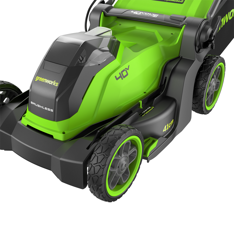 Газонокосилка аккумуляторная Greenworks 41 см 40V GD40LM411 2521007, бесщёточная, без АКБ и ЗУ