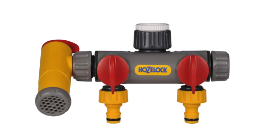Разделитель потоков HoZelock 2250 Flow Max 2х канальный с краном