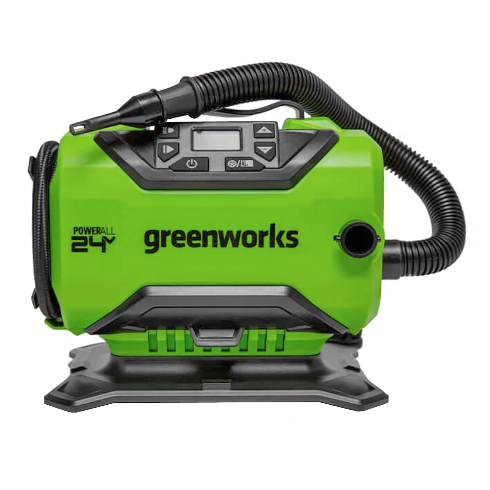 Компрессор автомобильный аккумуляторный Greenworks 24V/12V ACG301 3400807, без АКБ и ЗУ