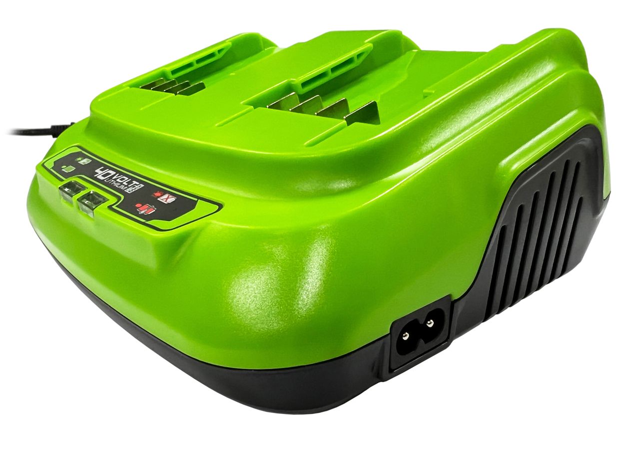 Зарядное устройство двойное быстрое (8 А) Greenworks 40V G40UC8 2938807 (с двумя слотами)