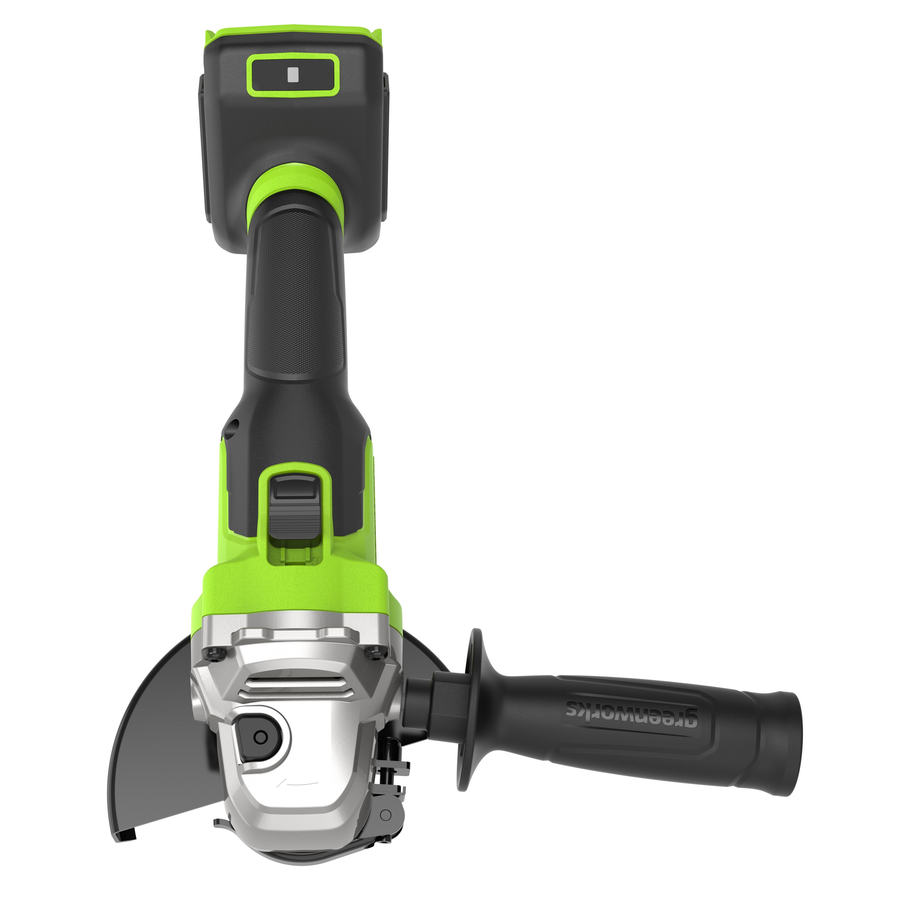 Угловая шлифмашинка (болгарка) 125 мм аккумуляторная Greenworks 24V AG5900 3201007, бесщеточная, без АКБ и ЗУ