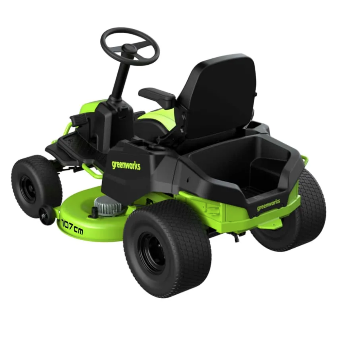 Газонокосилка аккумуляторная самоходная с сиденьем 107 см Greenworks CrossoverT GC82LT107 7404507 82V, бесщёточная, без АКБ и ЗУ