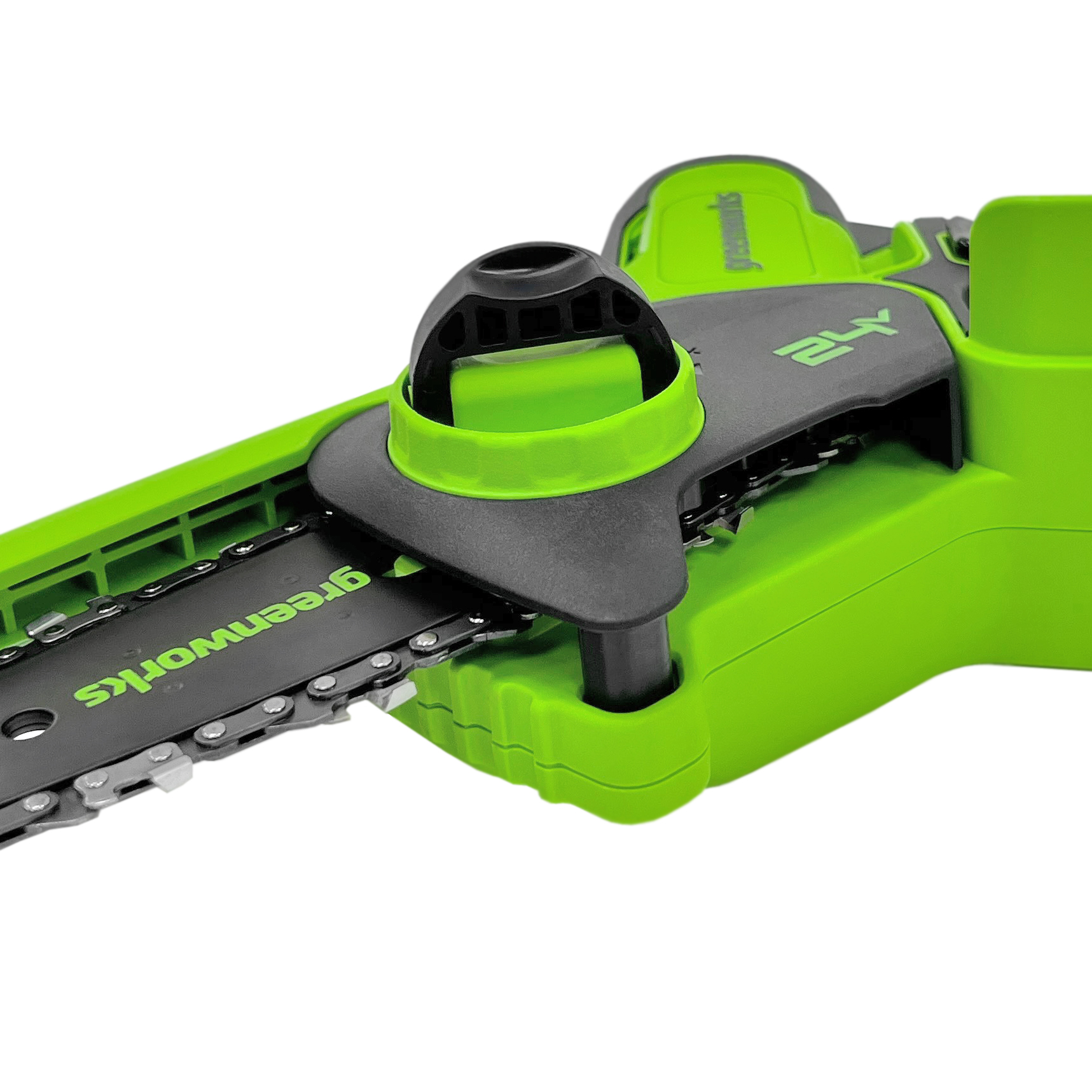 Мини-пила аккумуляторная цепная Greenworks 10 см 24V G24MCS10 2008207, без аккумулятора и зарядного устройства