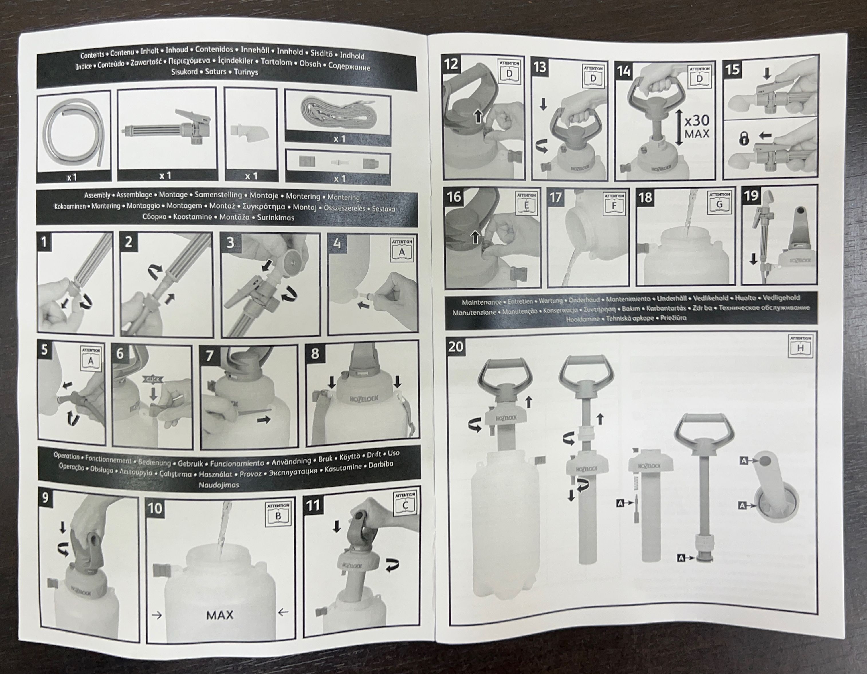 Портативный душ HoZelock 4140 4-в-1, 7 л