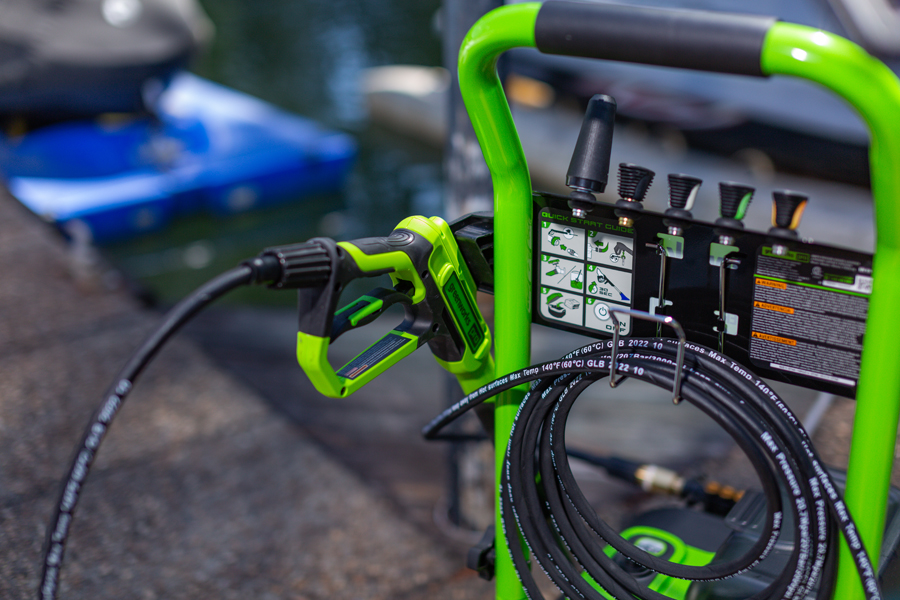 Мойка высокого давления аккумуляторная 250 бар с портом на два аккумулятора Greenworks GDPW60DP 60V 5106207, без АКБ и ЗУ