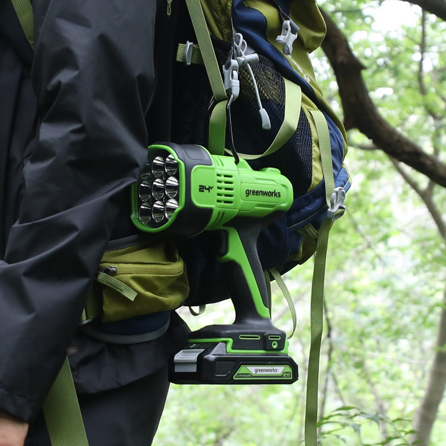 Фонарь-прожектор светодиодный (3000 лм) аккумуляторный Greenworks 24V G24SL 3401207, без АКБ и ЗУ