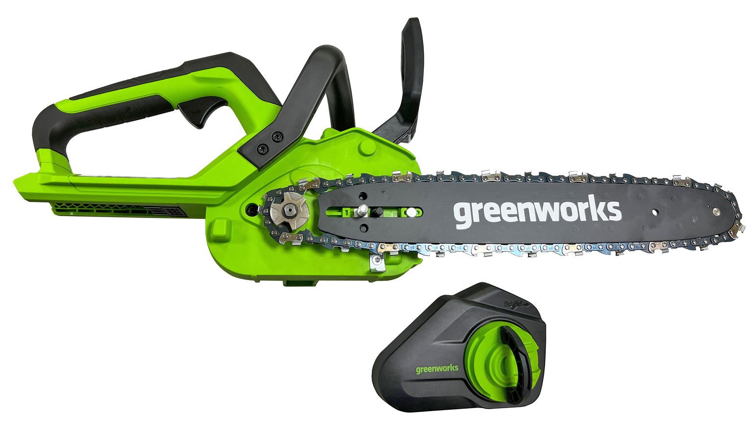Пила аккумуляторная цепная Greenworks 30 см 40V G40CS30II 2007807, без АКБ и ЗУ