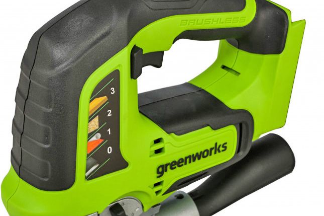 Лобзик аккумуляторный Greenworks 24V GD24JS 3601407, бесщеточный, без АКБ и ЗУ
