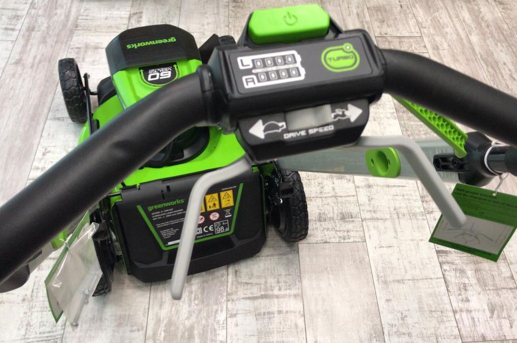 Газонокосилка самоходная, аккумуляторная 51 см Greenworks  60V GD60LM51SP 2514307, бесщеточная, без АКБ и ЗУ