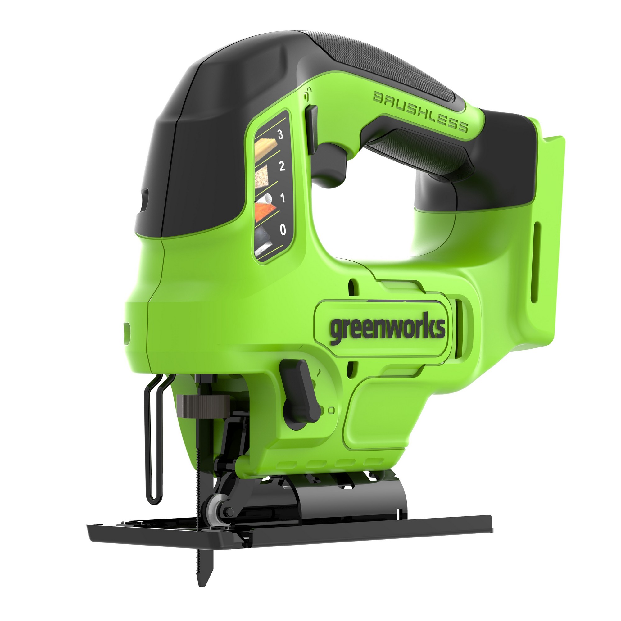 Лобзик аккумуляторный Greenworks GD24JS90 24V 3601707 (3000 ход/мин), бесщеточный, без АКБ и ЗУ