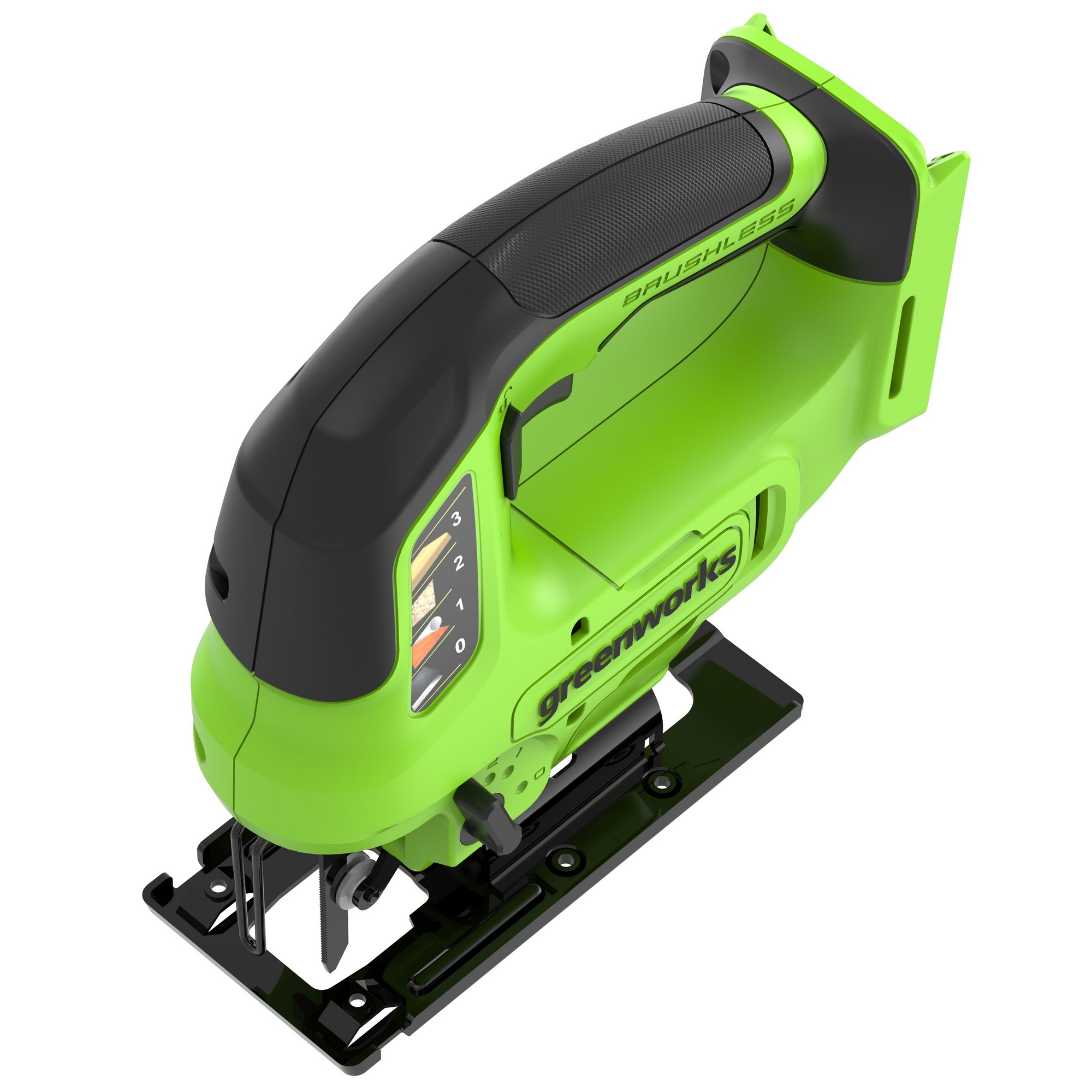 Лобзик аккумуляторный Greenworks GD24JS90 24V 3601707 (3000 ход/мин), бесщеточный, без АКБ и ЗУ