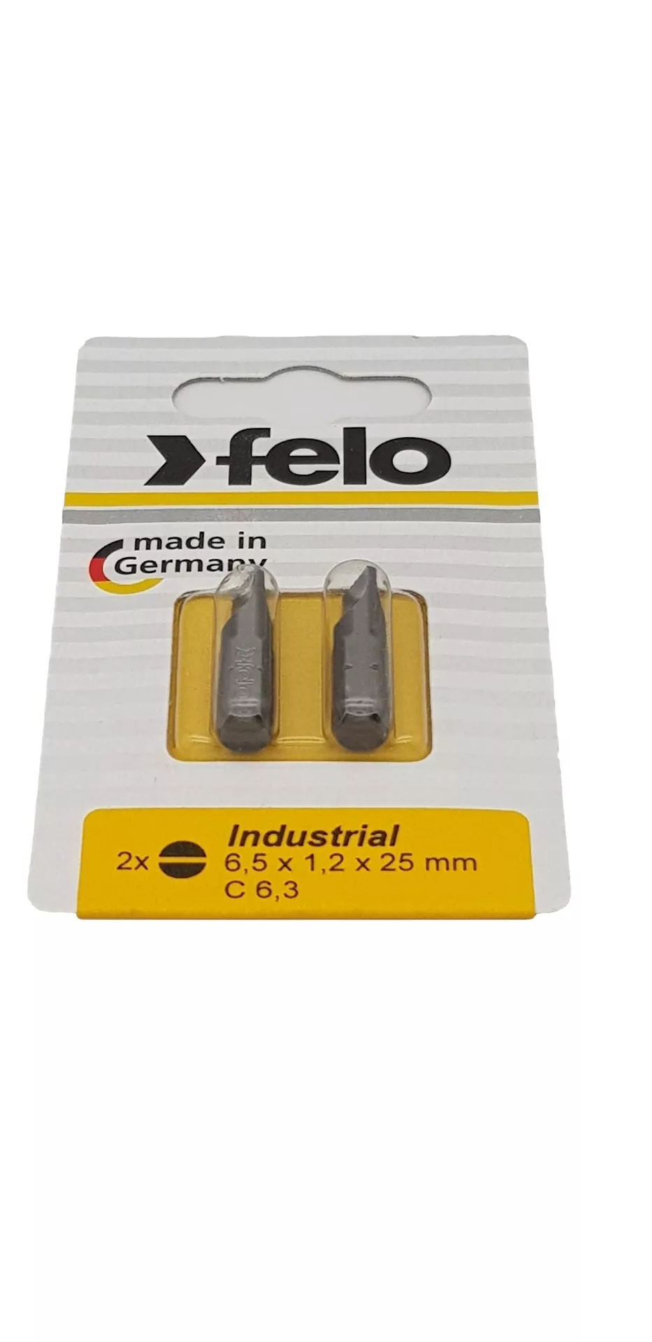 Биты SL6,5x1,2х25, С 6,3, 2 шт. FELO 020 610 36