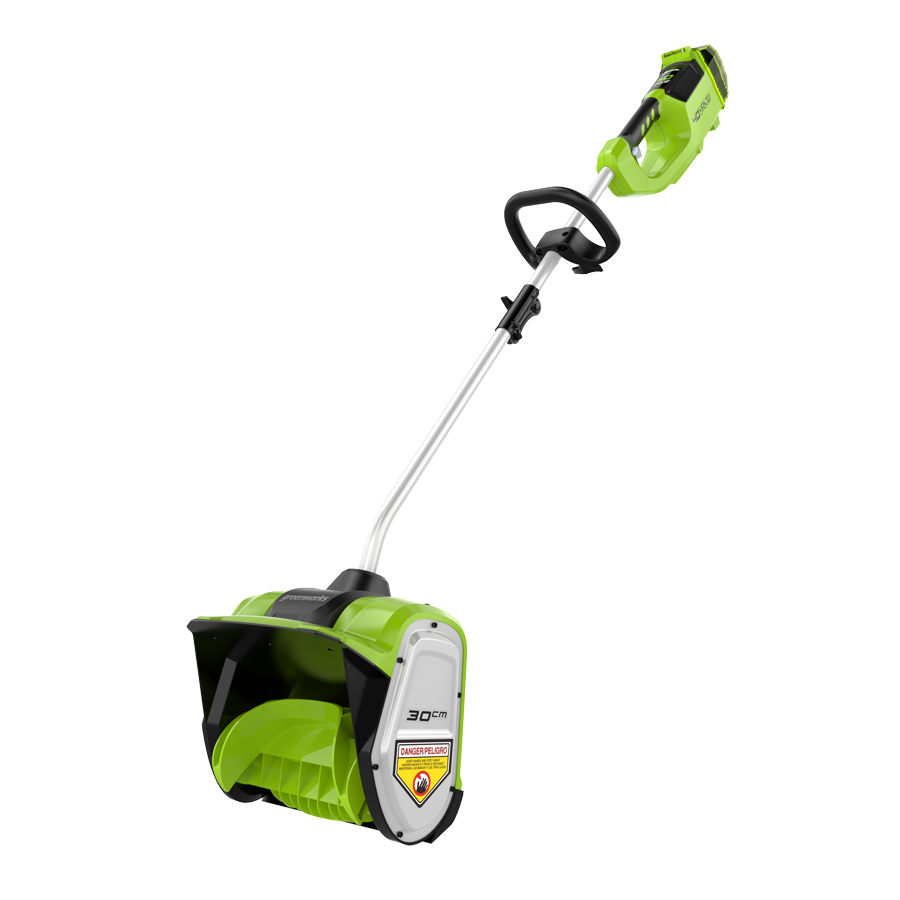 Снегоуборщик-лопата аккумуляторный Greenworks 30 см 40V G40SS30, бесщёточный, без АКБ и ЗУ
