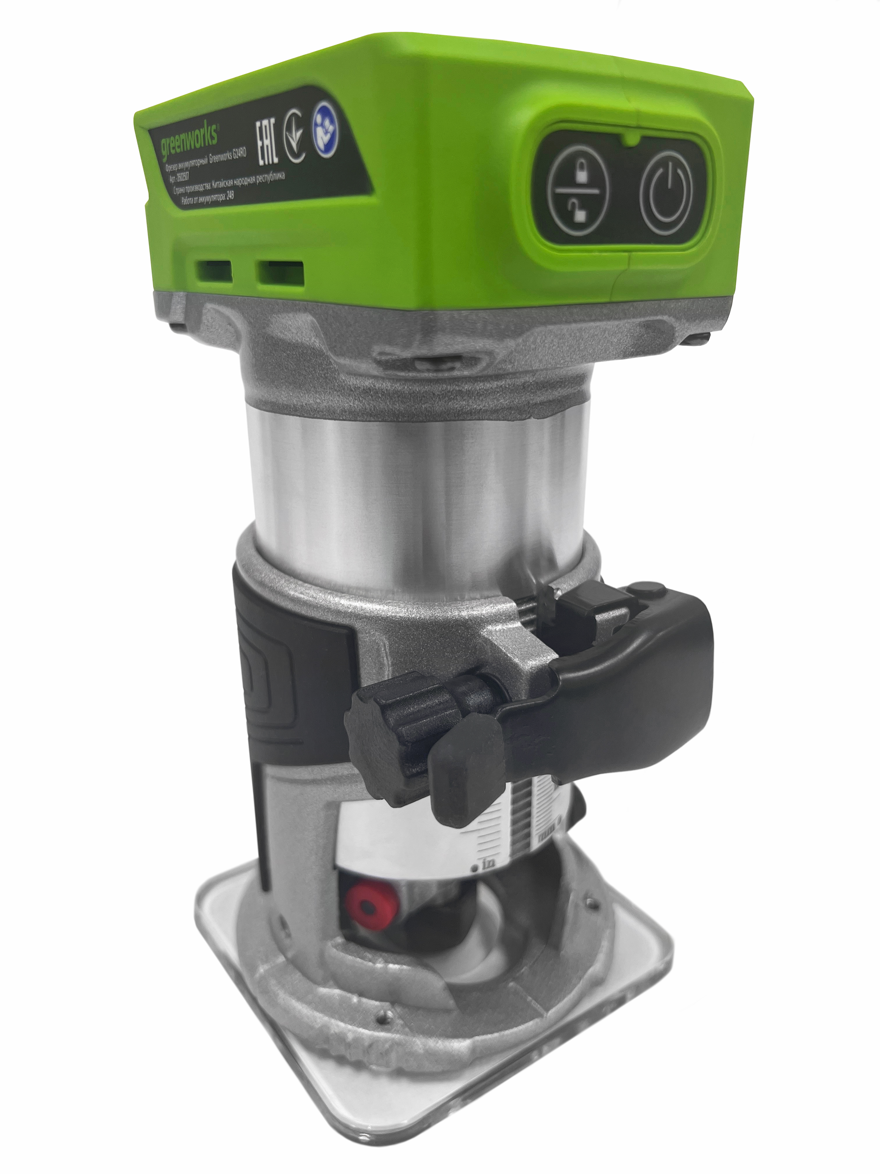 Фрезер аккумуляторный Greenworks 24V G24RO 3502507, бесщеточный, без АКБ и ЗУ