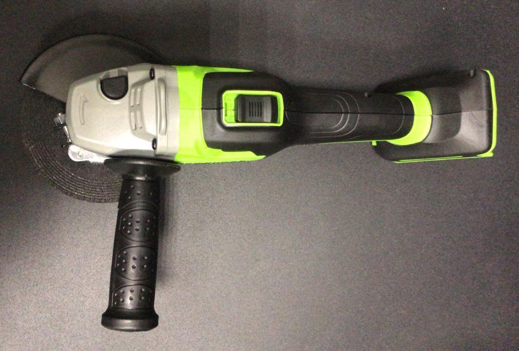 Угловая шлифмашинка (болгарка) 125 мм аккумуляторная Greenworks 24V GD24AG 3200207, бесщеточная, без АКБ и ЗУ