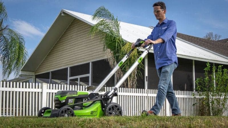 Газонокосилка самоходная, аккумуляторная 51 см Greenworks  60V GD60LM51SP 2514307, бесщеточная, без АКБ и ЗУ