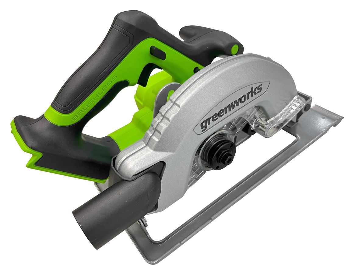 Пила циркулярная аккумуляторная Greenworks 24V GD24CS 1500907, бесщеточная, без АКБ и ЗУ