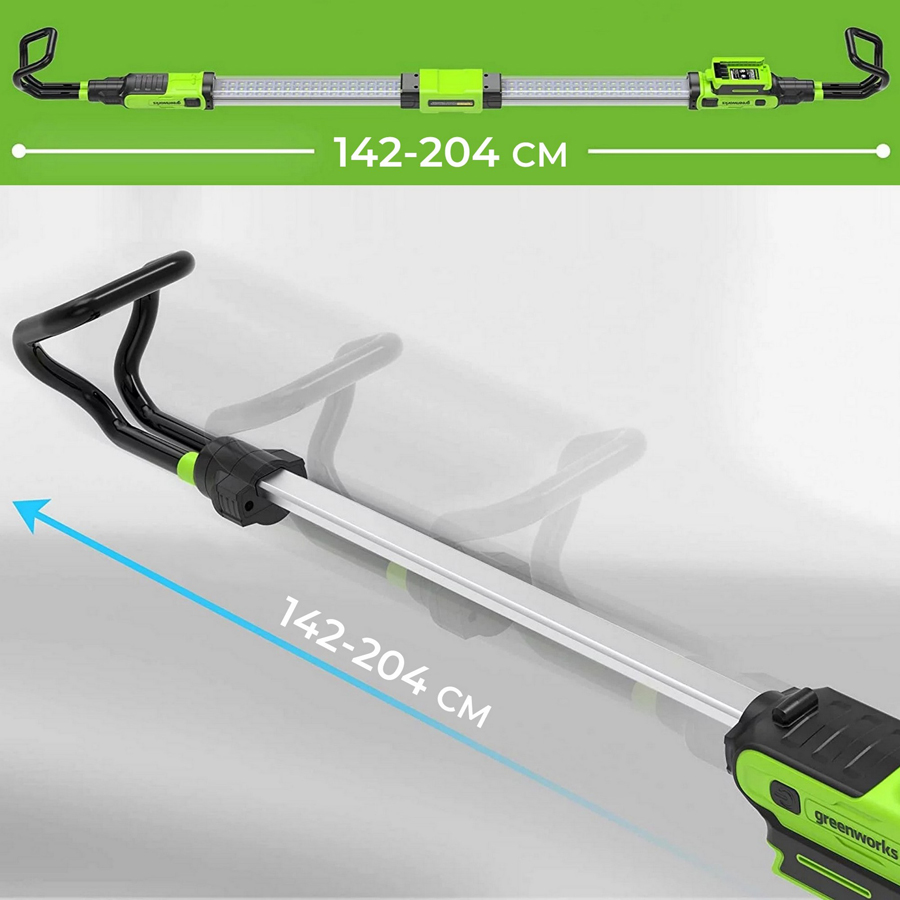 Подкапотный LED-прожектор (1200 Лм) аккумуляторный Greenworks 24V G24UHL 3503607, без АКБ и ЗУ