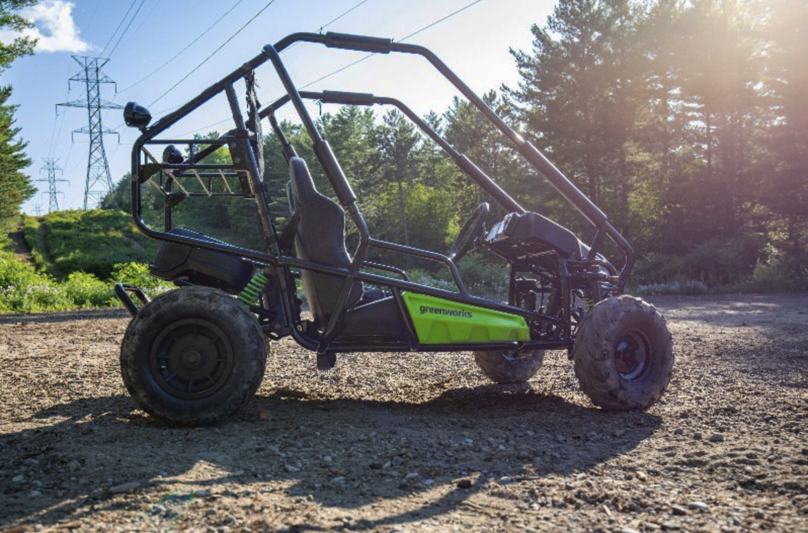 Двухместный подростковый багги Greenworks GK52400 82V аккумуляторный