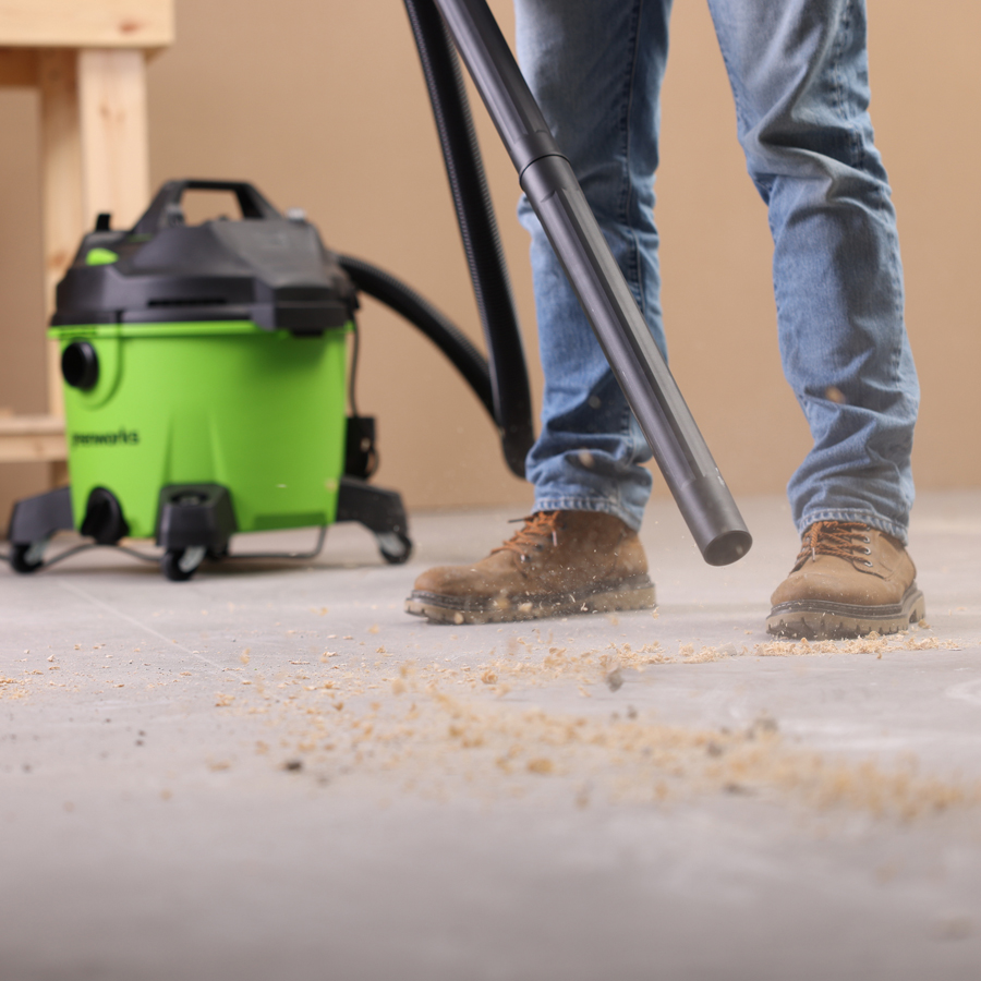 Пылесос строительный электрический 1300 Вт Greenworks 220V G120WDV 4701207