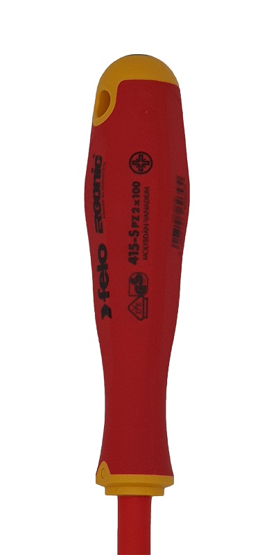 Отвёртка SLIM ERGONIC диэлектр., серия 415, PZ 2 FELO 415 293 90