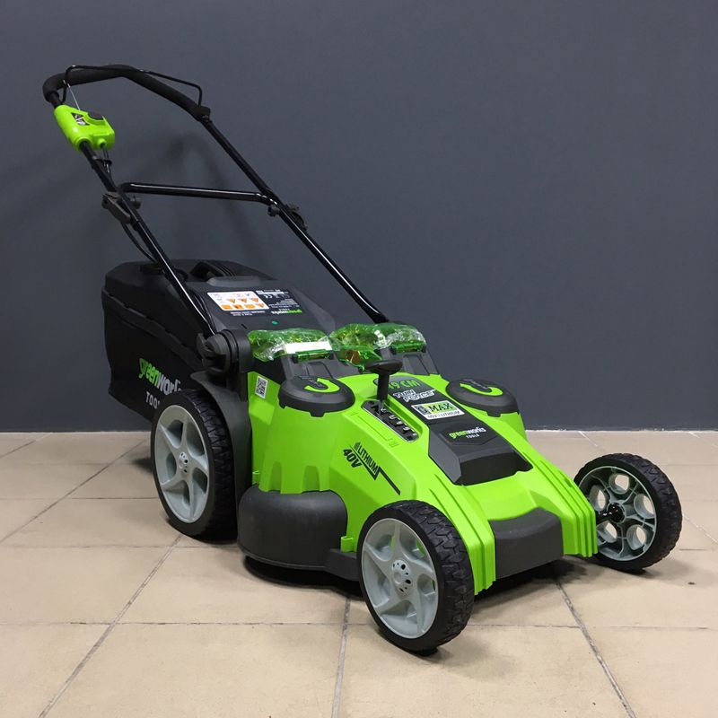 Газонокосилка аккумуляторная Greenworks 49 см 40V G40LM49DB TwinForce 2500207, без АКБ и ЗУ