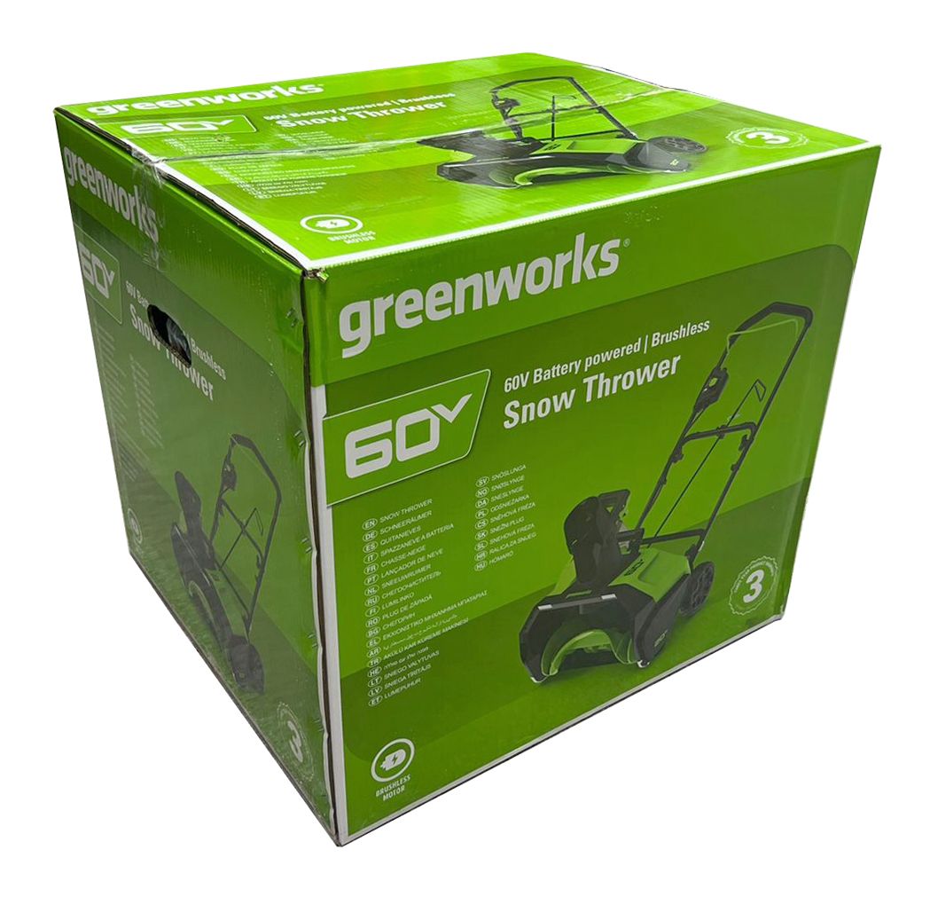 Снегоуборщик аккумуляторный Greenworks 51 см 60V GD60PST 2602907, бесщёточный, без АКБ и ЗУ