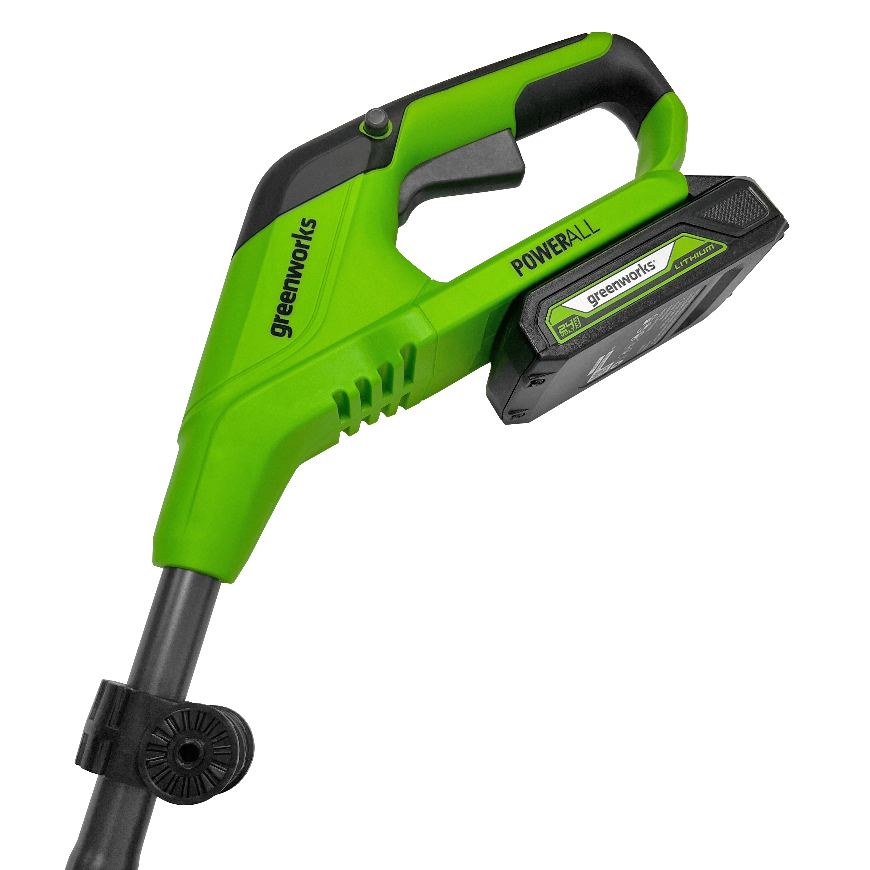 Триммер аккумуляторный Greenworks 25 см 24V G24LT251 2113307SA с пластиковым ножом, с АКБ на 2 А*ч и ЗУ